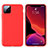 Custodia Silicone Ultra Sottile Morbida 360 Gradi Cover S01 per Apple iPhone 11 Pro Max Rosso