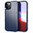 Custodia Silicone Ultra Sottile Morbida 360 Gradi Cover S01 per Apple iPhone 12 Pro Max Blu