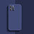 Custodia Silicone Ultra Sottile Morbida 360 Gradi Cover S01 per Apple iPhone 15 Pro Max Blu