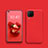 Custodia Silicone Ultra Sottile Morbida 360 Gradi Cover S01 per Huawei P40 Lite Rosso