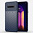 Custodia Silicone Ultra Sottile Morbida 360 Gradi Cover S01 per LG V60 ThinQ 5G Blu