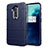 Custodia Silicone Ultra Sottile Morbida 360 Gradi Cover S01 per OnePlus 7T Pro Blu