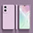 Custodia Silicone Ultra Sottile Morbida 360 Gradi Cover S01 per Oppo A96 5G Lavanda