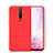 Custodia Silicone Ultra Sottile Morbida 360 Gradi Cover S01 per Oppo Reno2 Rosso