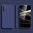 Custodia Silicone Ultra Sottile Morbida 360 Gradi Cover S01 per Samsung Galaxy A41 Blu