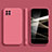 Custodia Silicone Ultra Sottile Morbida 360 Gradi Cover S01 per Samsung Galaxy F62 5G Rosa Caldo