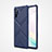 Custodia Silicone Ultra Sottile Morbida 360 Gradi Cover S01 per Samsung Galaxy Note 10 Plus Blu