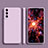 Custodia Silicone Ultra Sottile Morbida 360 Gradi Cover S01 per Samsung Galaxy S22 5G Lavanda