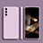 Custodia Silicone Ultra Sottile Morbida 360 Gradi Cover S01 per Samsung Galaxy S24 5G Lavanda