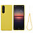 Custodia Silicone Ultra Sottile Morbida 360 Gradi Cover S01 per Sony Xperia 1 III Giallo