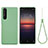 Custodia Silicone Ultra Sottile Morbida 360 Gradi Cover S01 per Sony Xperia 1 III Verde