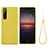 Custodia Silicone Ultra Sottile Morbida 360 Gradi Cover S01 per Sony Xperia 10 II Giallo