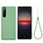 Custodia Silicone Ultra Sottile Morbida 360 Gradi Cover S01 per Sony Xperia 10 III Lite Verde