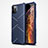 Custodia Silicone Ultra Sottile Morbida 360 Gradi Cover S02 per Apple iPhone 12 Pro Max Blu