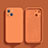 Custodia Silicone Ultra Sottile Morbida 360 Gradi Cover S02 per Apple iPhone 13 Arancione