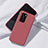 Custodia Silicone Ultra Sottile Morbida 360 Gradi Cover S02 per Huawei P40 Rosso Rosa