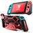 Custodia Silicone Ultra Sottile Morbida 360 Gradi Cover S02 per Nintendo Switch Rosso