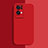 Custodia Silicone Ultra Sottile Morbida 360 Gradi Cover S02 per Oppo Reno7 Pro 5G Rosso