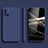Custodia Silicone Ultra Sottile Morbida 360 Gradi Cover S02 per Samsung Galaxy A51 5G Blu
