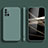 Custodia Silicone Ultra Sottile Morbida 360 Gradi Cover S02 per Samsung Galaxy A51 5G Verde Notte