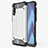 Custodia Silicone Ultra Sottile Morbida 360 Gradi Cover S02 per Samsung Galaxy A90 5G Argento
