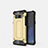 Custodia Silicone Ultra Sottile Morbida 360 Gradi Cover S02 per Samsung Galaxy Note 8 Duos N950F Oro