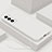 Custodia Silicone Ultra Sottile Morbida 360 Gradi Cover S02 per Samsung Galaxy S21 5G Bianco