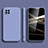 Custodia Silicone Ultra Sottile Morbida 360 Gradi Cover S03 per Samsung Galaxy A42 5G Grigio Lavanda