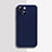 Custodia Silicone Ultra Sottile Morbida 360 Gradi Cover S04 per Apple iPhone 13 Blu
