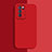 Custodia Silicone Ultra Sottile Morbida 360 Gradi Cover S04 per Oppo Reno6 5G Rosso