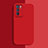 Custodia Silicone Ultra Sottile Morbida 360 Gradi Cover S04 per Oppo Reno6 Pro 5G India Rosso
