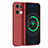 Custodia Silicone Ultra Sottile Morbida 360 Gradi Cover S04 per Oppo Reno8 Pro 5G Rosso