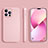 Custodia Silicone Ultra Sottile Morbida 360 Gradi Cover S05 per Apple iPhone 13 Pro Rosa