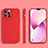Custodia Silicone Ultra Sottile Morbida 360 Gradi Cover S05 per Apple iPhone 13 Pro Rosso
