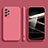 Custodia Silicone Ultra Sottile Morbida 360 Gradi Cover S05 per Samsung Galaxy A32 5G Rosa Caldo