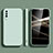 Custodia Silicone Ultra Sottile Morbida 360 Gradi Cover S05 per Samsung Galaxy A90 5G Verde Pastello