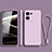 Custodia Silicone Ultra Sottile Morbida 360 Gradi Cover S07 per Oppo Reno8 5G Lavanda