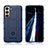 Custodia Silicone Ultra Sottile Morbida 360 Gradi Cover S07 per Samsung Galaxy S21 Plus 5G Blu