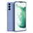 Custodia Silicone Ultra Sottile Morbida 360 Gradi Cover S08 per Samsung Galaxy S21 5G Grigio Lavanda