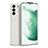 Custodia Silicone Ultra Sottile Morbida 360 Gradi Cover S08 per Samsung Galaxy S21 Plus 5G Bianco