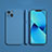 Custodia Silicone Ultra Sottile Morbida 360 Gradi Cover S09 per Apple iPhone 13 Cielo Blu