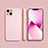 Custodia Silicone Ultra Sottile Morbida 360 Gradi Cover S09 per Apple iPhone 13 Rosa