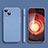 Custodia Silicone Ultra Sottile Morbida 360 Gradi Cover YK2 per Apple iPhone 13 Grigio Lavanda