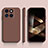 Custodia Silicone Ultra Sottile Morbida 360 Gradi Cover YK3 per Xiaomi Mi 14 5G Marrone