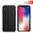 Custodia Silicone Ultra Sottile Morbida 360 Gradi M02 per Apple iPhone X Nero