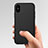 Custodia Silicone Ultra Sottile Morbida C03 per Apple iPhone X Nero