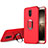 Custodia Silicone Ultra Sottile Morbida con Anello Supporto per Huawei Mate 9 Pro Rosso