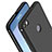 Custodia Silicone Ultra Sottile Morbida con Anello Supporto per Huawei P8 Lite (2017) Nero