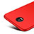 Custodia Silicone Ultra Sottile Morbida con Anello Supporto per Motorola Moto Z Play Rosso