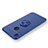 Custodia Silicone Ultra Sottile Morbida con Magnetico Anello Supporto A02 per Huawei Nova 3i Blu